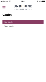 CASP mobile my vaults