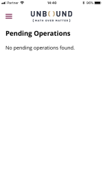 CASP mobile pending ops
