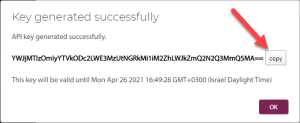 CASP api key copy